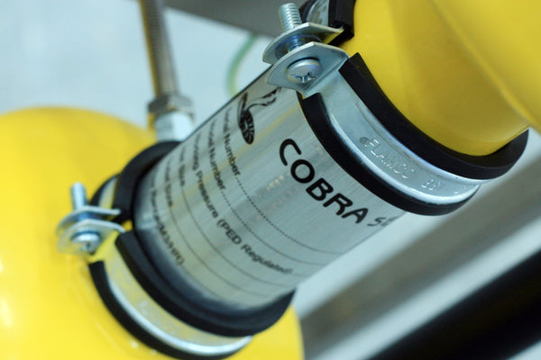 Label on Cobra Cyclone Unit