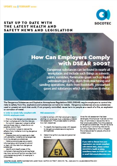 How to Comply with DSEAR 2002