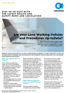 Are your Lone Working Policies and Procedures Up-to-date?