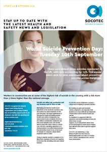 World Suicide Prevention Day: Tuesday 10th September